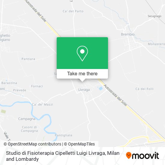 Studio di Fisioterapia Cipelletti Luigi Livraga map