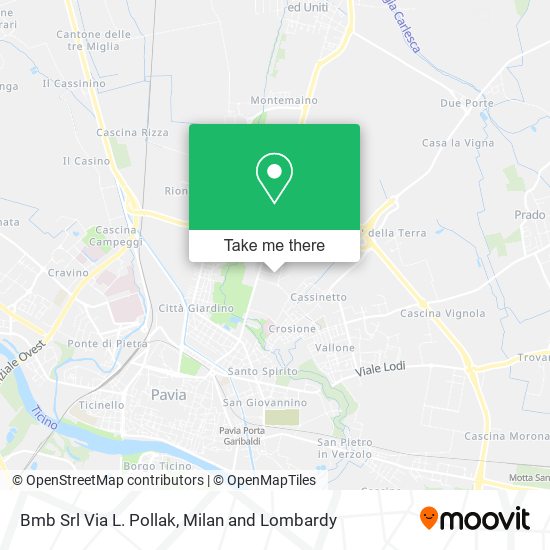 Bmb Srl Via L. Pollak map