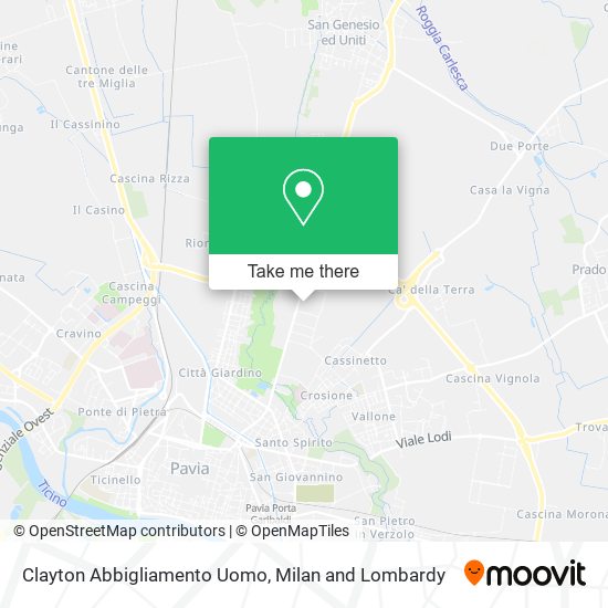 Clayton Abbigliamento Uomo map