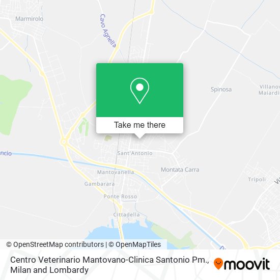 Centro Veterinario Mantovano-Clinica Santonio Pm. map