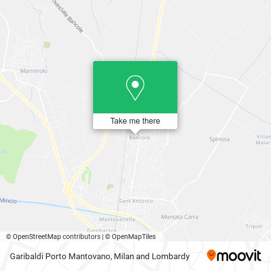 Garibaldi Porto Mantovano map