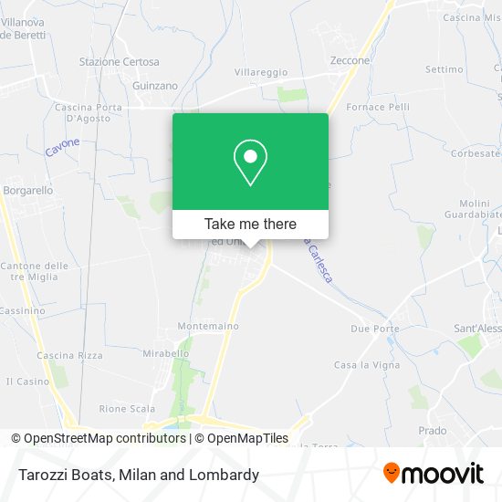 Tarozzi Boats map