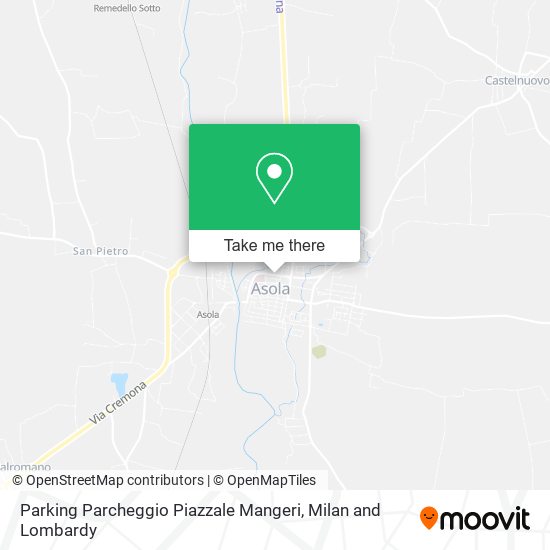 Parking Parcheggio Piazzale Mangeri map