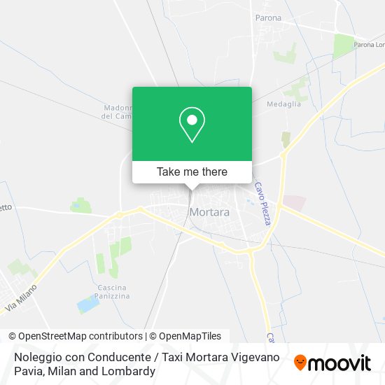 Noleggio con Conducente / Taxi Mortara Vigevano Pavia map