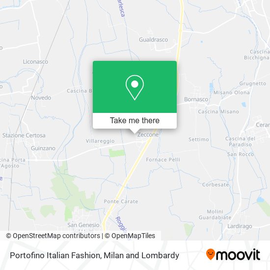 Portofino Italian Fashion map