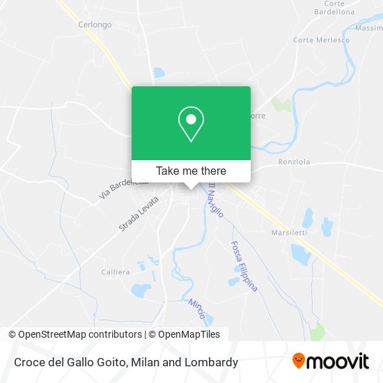 Croce del Gallo Goito map