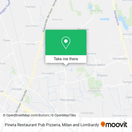 Pineta Restaurant Pub Pizzeria map