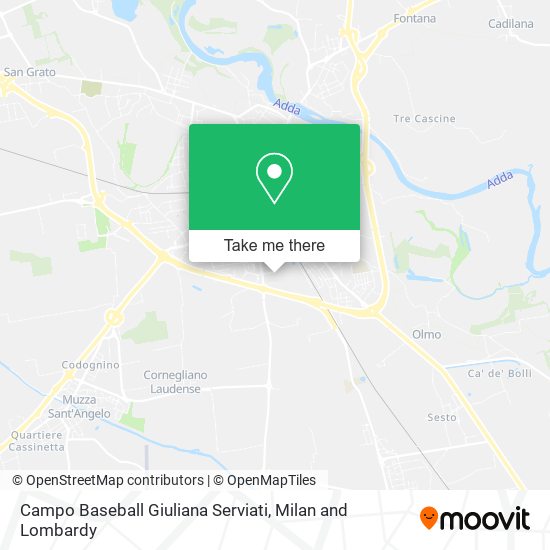 Campo Baseball Giuliana Serviati map