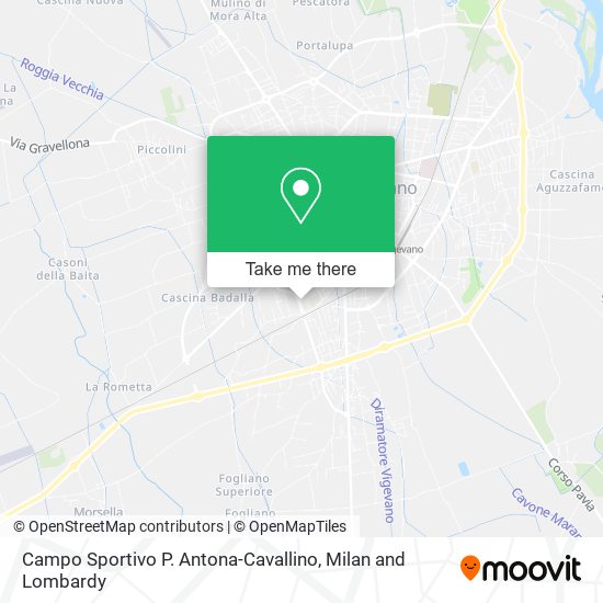 Campo Sportivo P. Antona-Cavallino map
