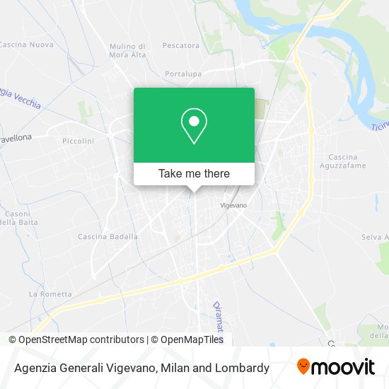 Agenzia Generali Vigevano map