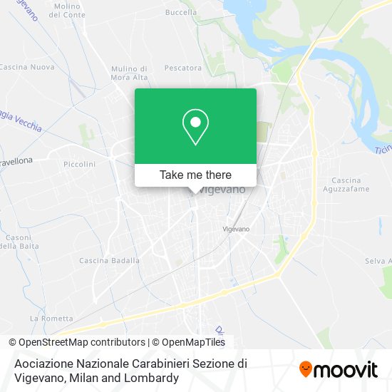 Aociazione Nazionale Carabinieri Sezione di Vigevano map