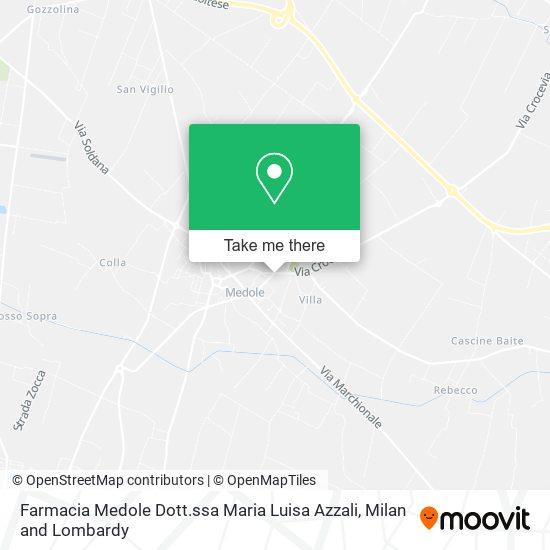 Farmacia Medole Dott.ssa Maria Luisa Azzali map