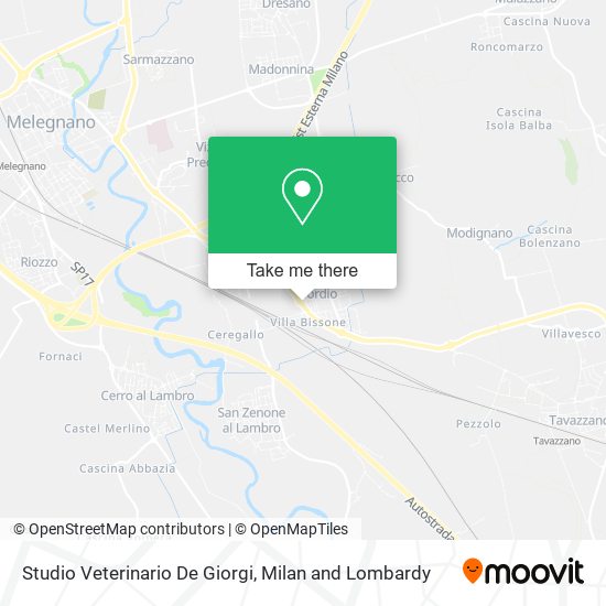 Studio Veterinario De Giorgi map