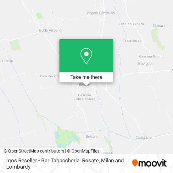 Iqos Reseller - Bar Tabaccheria. Rosate map