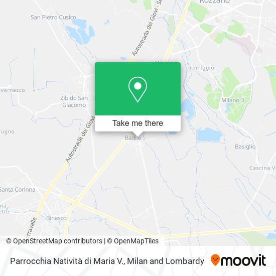 Parrocchia Natività di Maria V. map