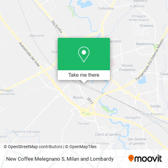 New Coffee Melegnano S map