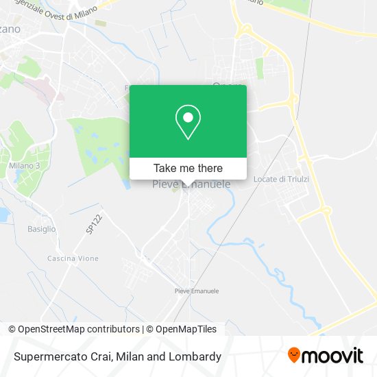 Supermercato Crai map