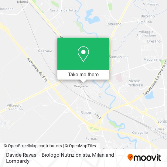 Davide Ravasi - Biologo Nutrizionista map