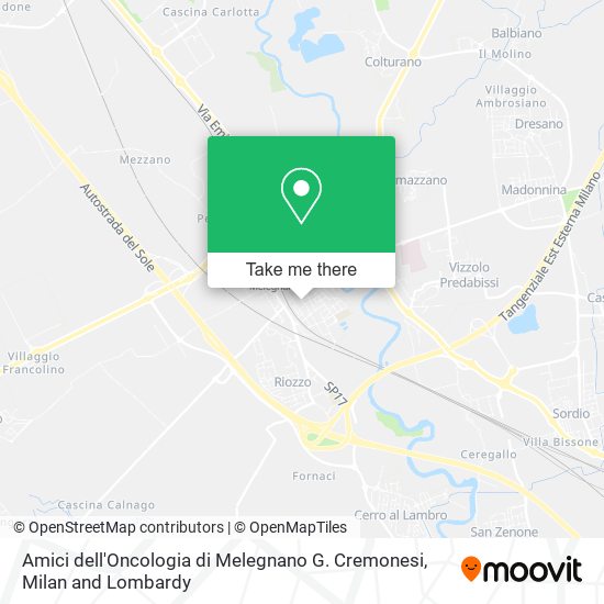 Amici dell'Oncologia di Melegnano G. Cremonesi map