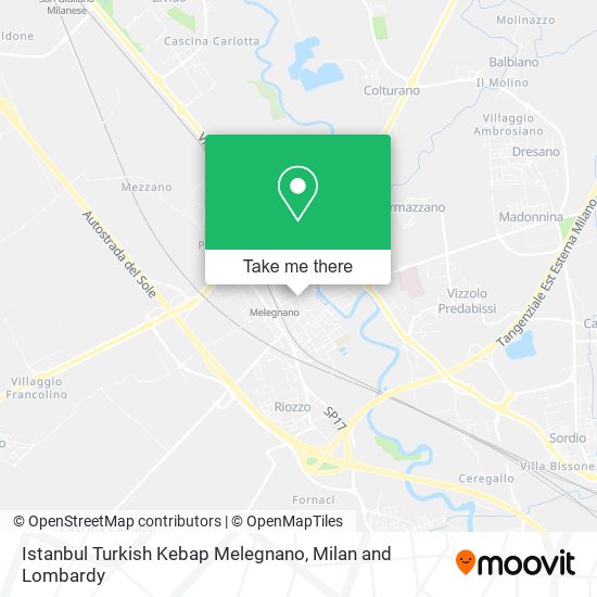 Istanbul Turkish Kebap Melegnano map
