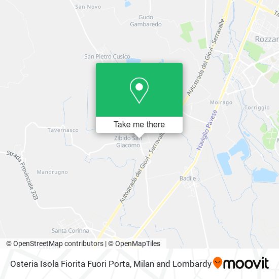 Osteria Isola Fiorita Fuori Porta map