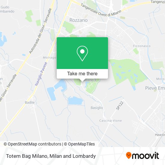 Totem Bag Milano map