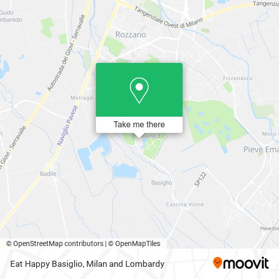 Eat Happy Basiglio map