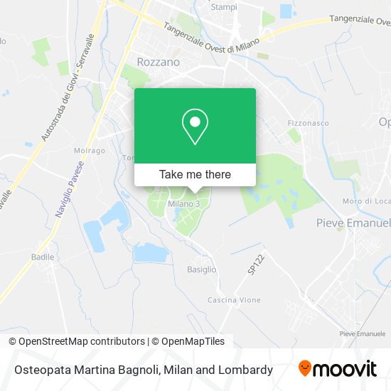Osteopata Martina Bagnoli map