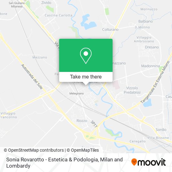 Sonia Rovarotto - Estetica & Podologia map