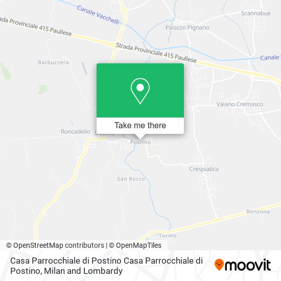 Casa Parrocchiale di Postino Casa Parrocchiale di Postino map