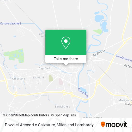 Pozzilei-Acceori e Calzature map