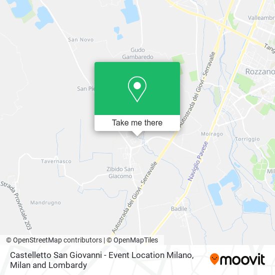 Castelletto San Giovanni - Event Location Milano map