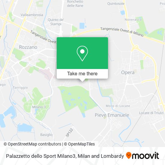 Palazzetto dello Sport Milano3 map