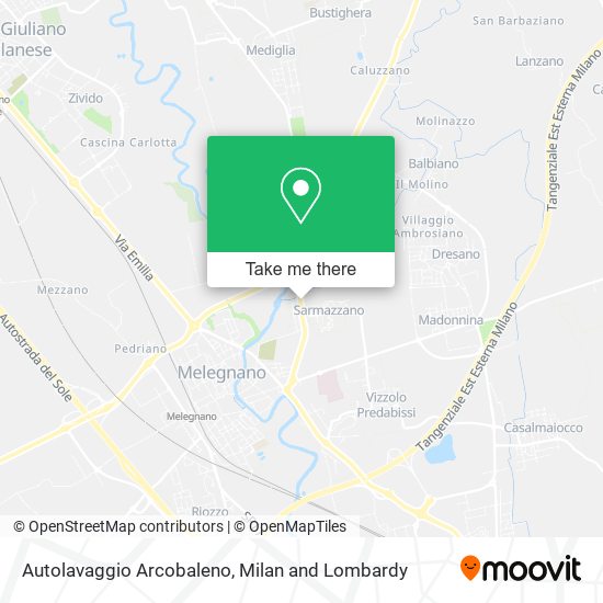 Autolavaggio Arcobaleno map