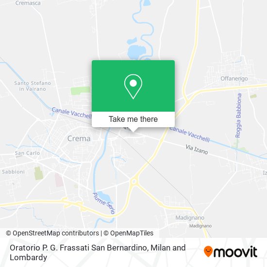 Oratorio P. G. Frassati San Bernardino map