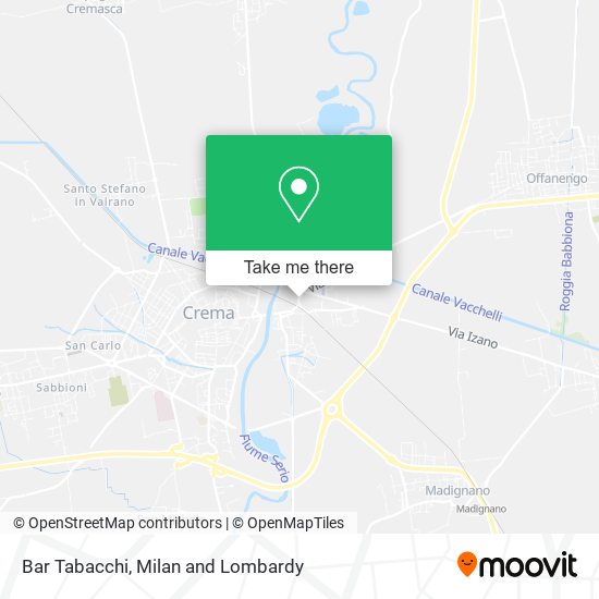 Bar Tabacchi map