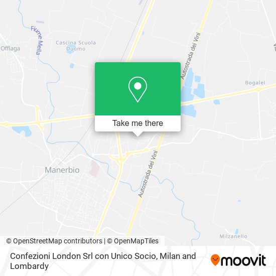 Confezioni London Srl con Unico Socio map