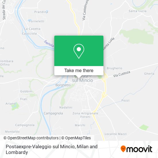 Postaexpre-Valeggio sul Mincio map