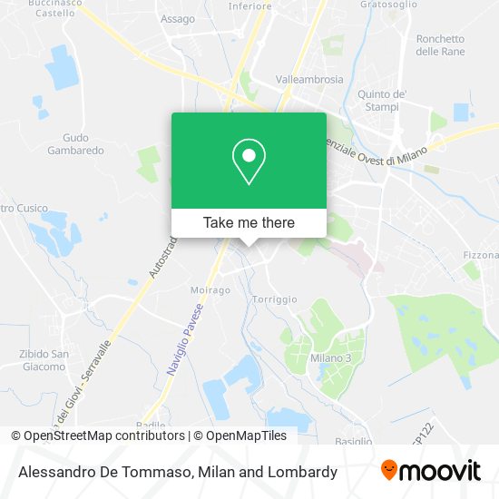 Alessandro De Tommaso map