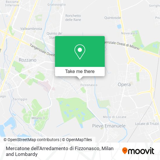 Mercatone dell'Arredamento di Fizzonasco map