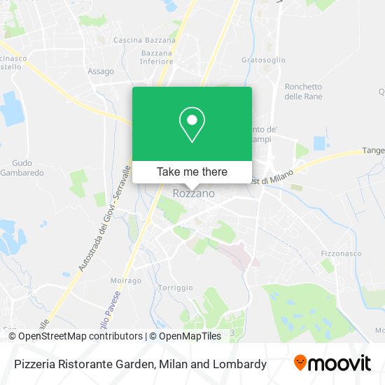 Pizzeria Ristorante Garden map