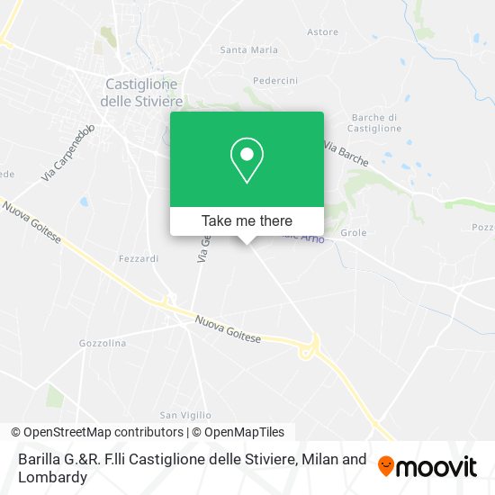 Barilla G.&R. F.lli Castiglione delle Stiviere map