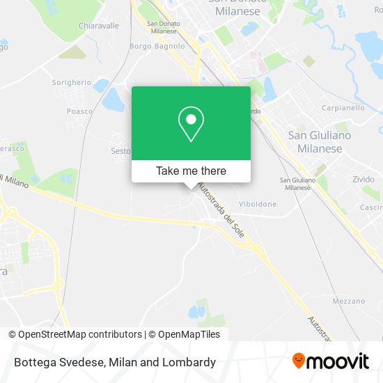 Bottega Svedese map