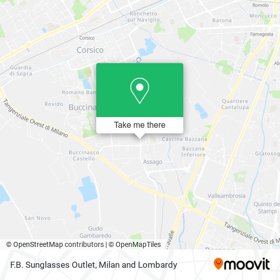 F.B. Sunglasses Outlet map