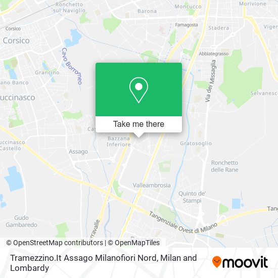 Tramezzino.It Assago Milanofiori Nord map