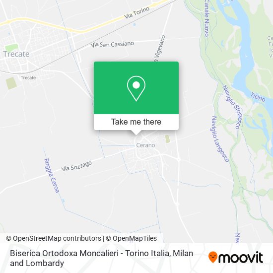 Biserica Ortodoxa Moncalieri - Torino Italia map