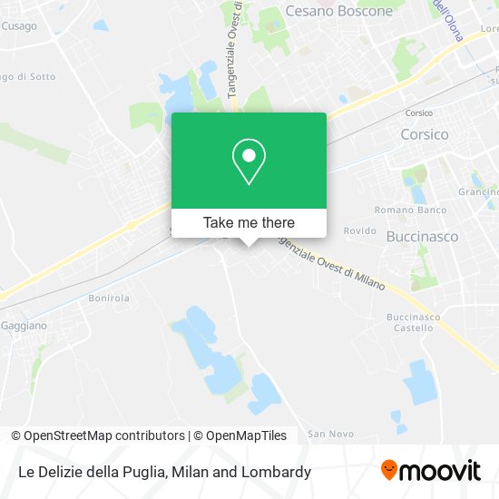 Le Delizie della Puglia map