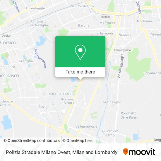 Polizia Stradale Milano Ovest map