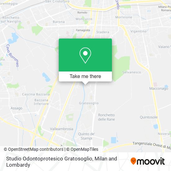 Studio Odontoprotesico Gratosoglio map
