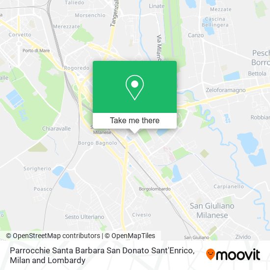 Parrocchie Santa Barbara San Donato Sant'Enrico map